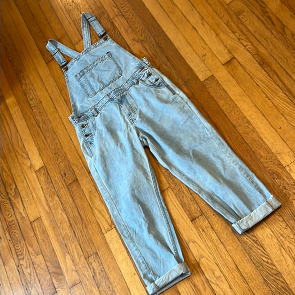 BDG Light Blue Denim Overalls